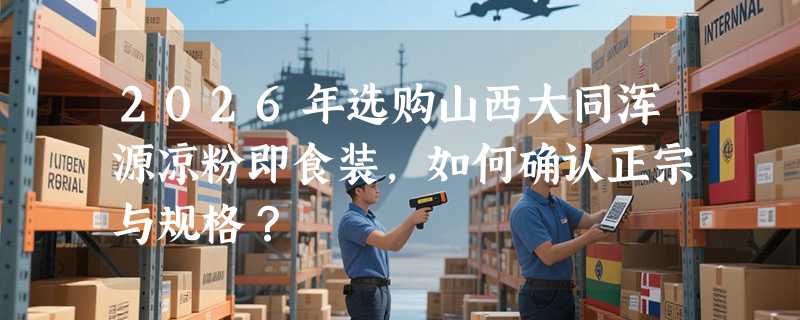 2026年选购山西大同浑源凉粉即食装，如何确认正宗与规格？