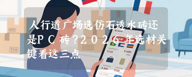 人行道广场选仿石透水砖还是PC砖？2026年选材关键看这三点