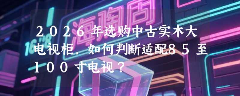 2026年选购中古实木大电视柜，如何判断适配85至100寸电视？