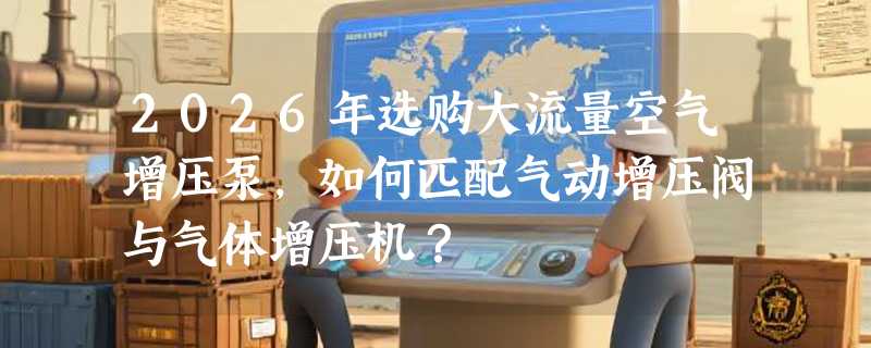 2026年选购大流量空气增压泵，如何匹配气动增压阀与气体增压机？
