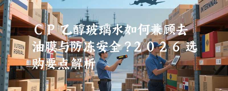 CP乙醇玻璃水如何兼顾去油膜与防冻安全？2026选购要点解析