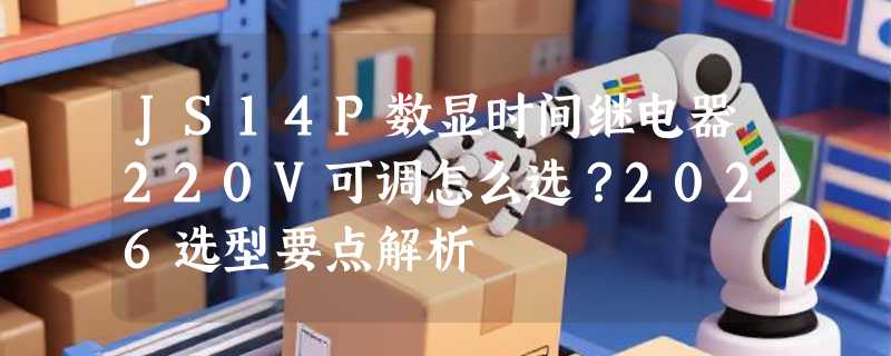 JS14P数显时间继电器220V可调怎么选？2026选型要点解析