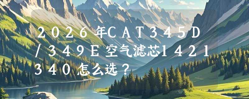 2026年CAT345D/349E空气滤芯1421340怎么选？