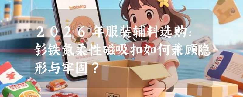 2026年服装辅料选购：钐铁氮柔性磁吸扣如何兼顾隐形与牢固？