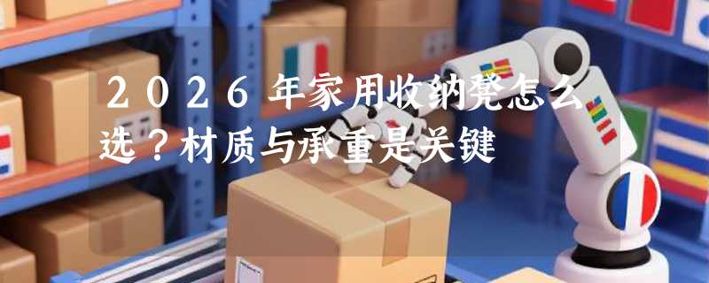 2026年家用收纳凳怎么选？材质与承重是关键