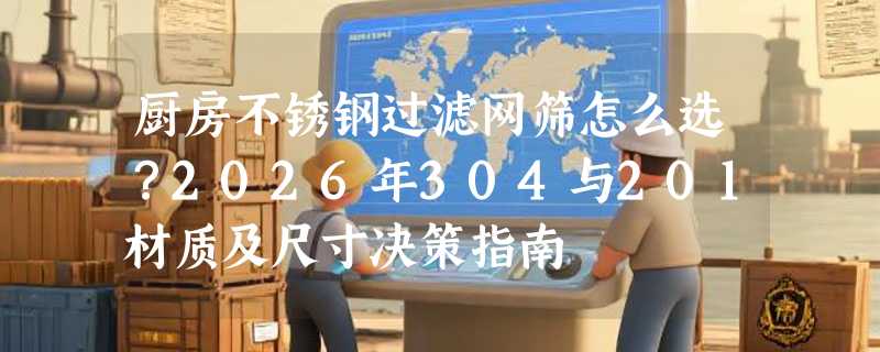 厨房不锈钢过滤网筛怎么选？2026年304与201材质及尺寸决策指南