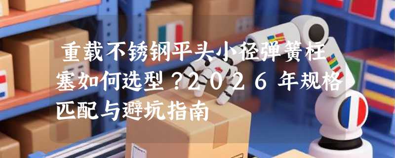 重载不锈钢平头小径弹簧柱塞如何选型？2026年规格匹配与避坑指南