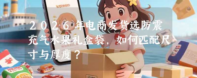 2026年电商发货选防震充气水果礼盒袋，如何匹配尺寸与厚度？