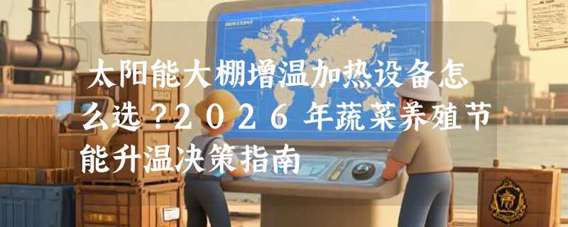 太阳能大棚增温加热设备怎么选？2026年蔬菜养殖节能升温决策指南