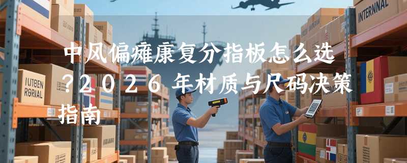 中风偏瘫康复分指板怎么选？2026年材质与尺码决策指南