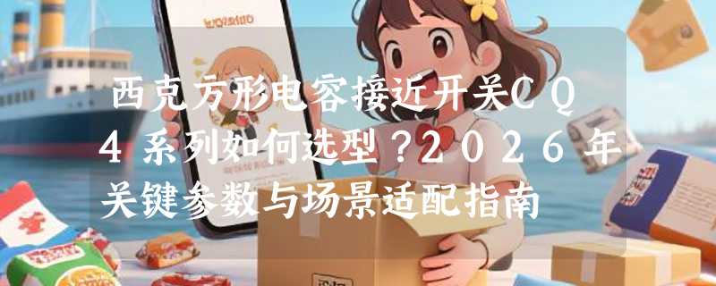 西克方形电容接近开关CQ4系列如何选型？2026年关键参数与场景适配指南