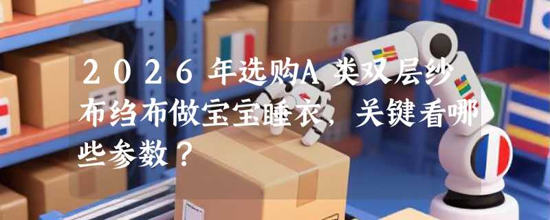 2026年选购A类双层纱布绉布做宝宝睡衣，关键看哪些参数？