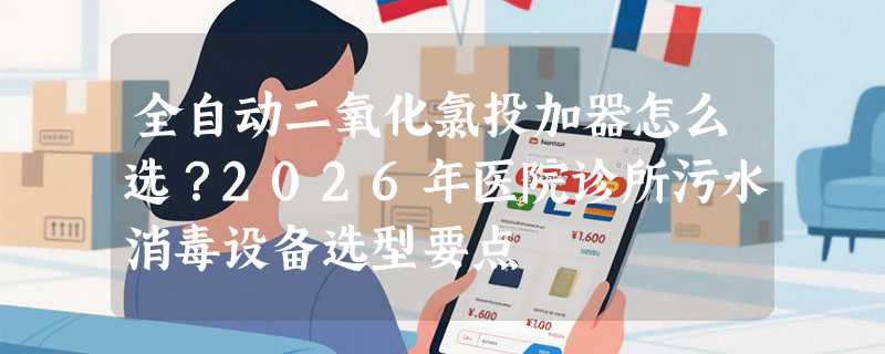 全自动二氧化氯投加器怎么选？2026年医院诊所污水消毒设备选型要点