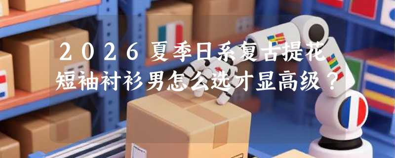 2026夏季日系复古提花短袖衬衫男怎么选才显高级？