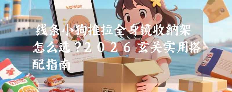 线条小狗推拉全身镜收纳架怎么选？2026玄关实用搭配指南