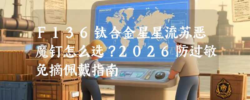 F136钛合金星星流苏恶魔钉怎么选？2026防过敏免摘佩戴指南