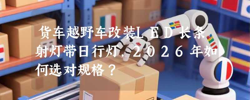 货车越野车改装LED长条射灯带日行灯，2026年如何选对规格？