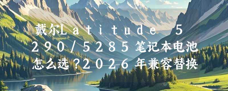 戴尔Latitude 5290/5285笔记本电池怎么选？2026年兼容替换指南