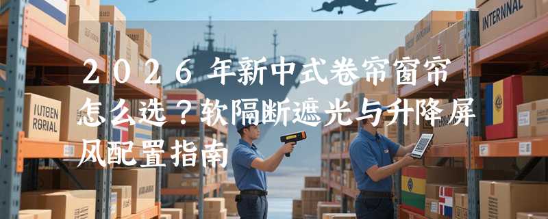 2026年新中式卷帘窗帘怎么选？软隔断遮光与升降屏风配置指南
