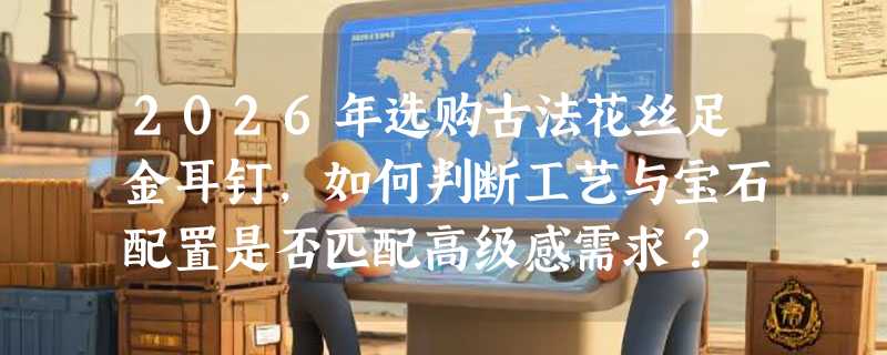 2026年选购古法花丝足金耳钉，如何判断工艺与宝石配置是否匹配高级感需求？