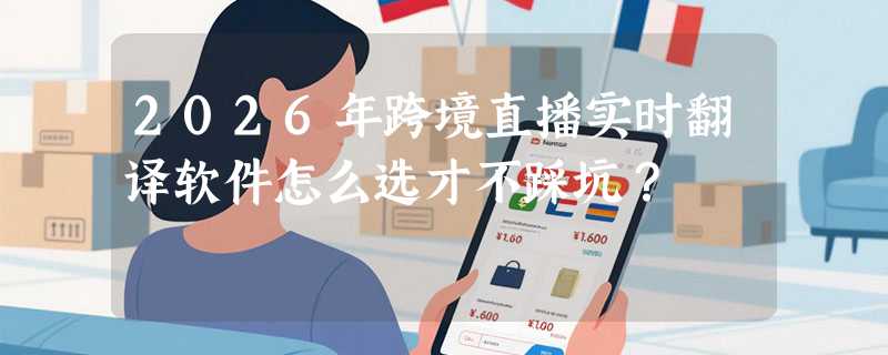 2026年跨境直播实时翻译软件怎么选才不踩坑？