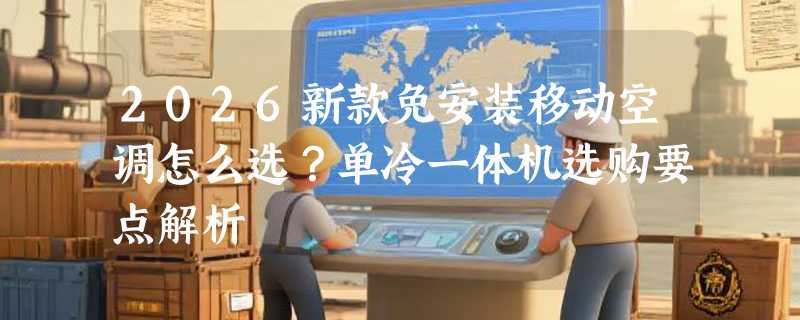 2026新款免安装移动空调怎么选？单冷一体机选购要点解析