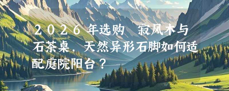 2026年选购侘寂风木与石茶桌，天然异形石脚如何适配庭院阳台？