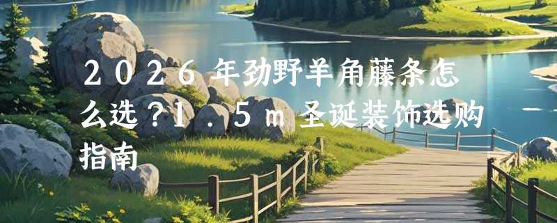 2026年劲野羊角藤条怎么选？1.5m圣诞装饰选购指南
