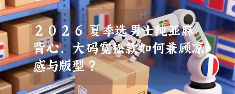 2026夏季选男士纯亚麻背心，大码宽松款如何兼顾凉感与版型？