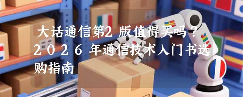 大话通信第2版值得买吗？2026年通信技术入门书选购指南