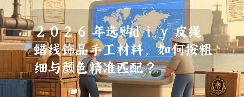 2026年选购diy皮绳蜡线饰品手工材料，如何按粗细与颜色精准匹配？
