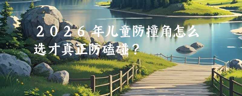2026年儿童防撞角怎么选才真正防磕碰？
