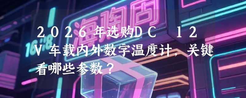 2026年选购DC 12V车载内外数字温度计，关键看哪些参数？