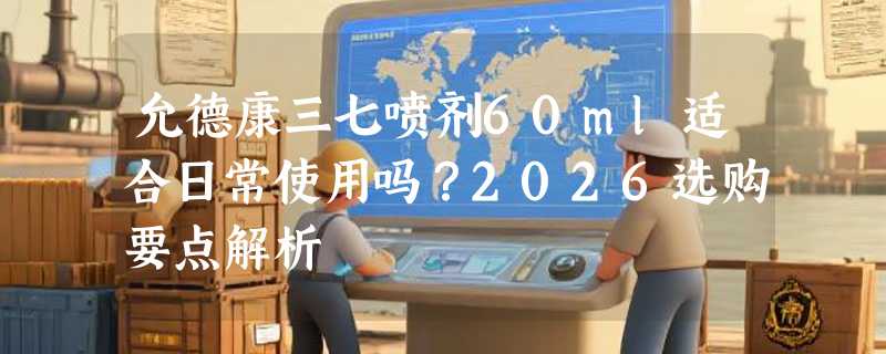 允德康三七喷剂60ml适合日常使用吗？2026选购要点解析