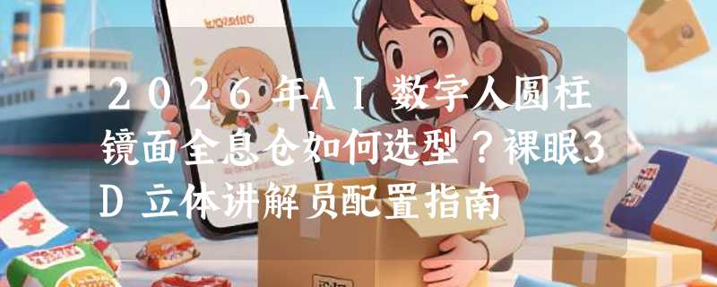 2026年AI数字人圆柱镜面全息仓如何选型？裸眼3D立体讲解员配置指南