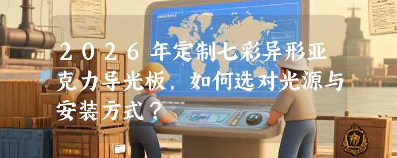 2026年定制七彩异形亚克力导光板，如何选对光源与安装方式？