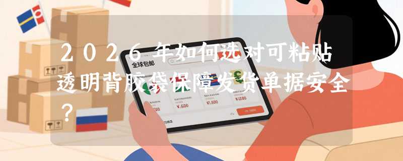 2026年如何选对可粘贴透明背胶袋保障发货单据安全？