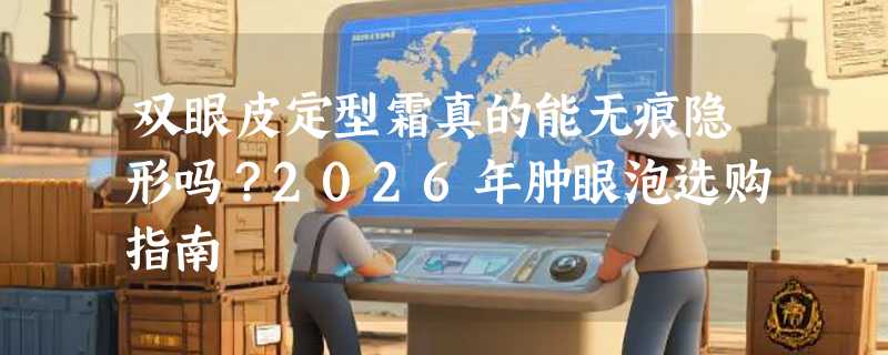 双眼皮定型霜真的能无痕隐形吗？2026年肿眼泡选购指南