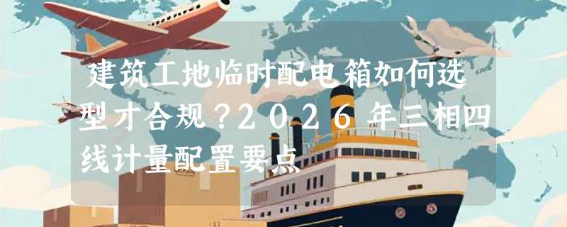 建筑工地临时配电箱如何选型才合规？2026年三相四线计量配置要点