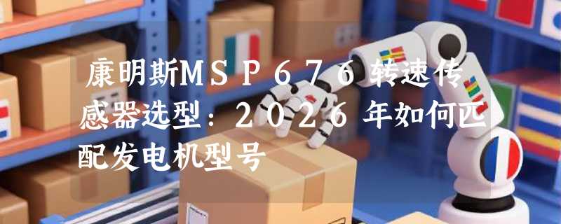 康明斯MSP676转速传感器选型：2026年如何匹配发电机型号