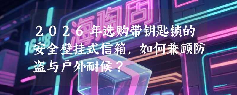 2026年选购带钥匙锁的安全壁挂式信箱，如何兼顾防盗与户外耐候？