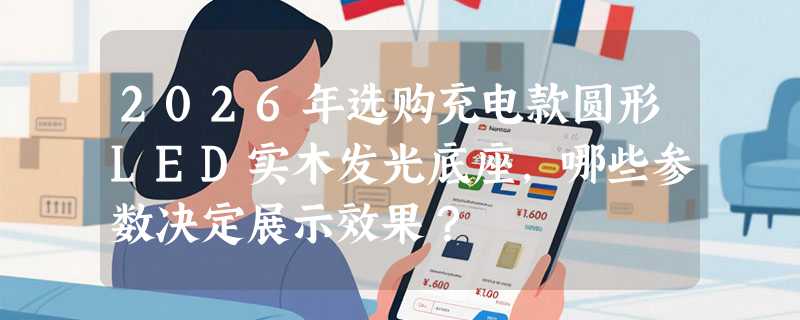 2026年选购充电款圆形LED实木发光底座，哪些参数决定展示效果？