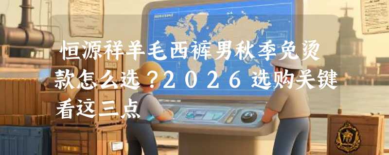恒源祥羊毛西裤男秋季免烫款怎么选？2026选购关键看这三点