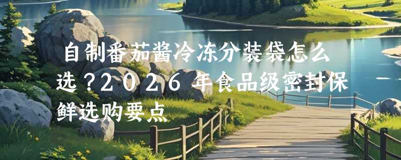 自制番茄酱冷冻分装袋怎么选？2026年食品级密封保鲜选购要点
