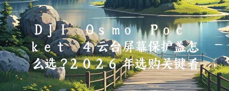 DJI Osmo Pocket 4云台屏幕保护盖怎么选？2026年选购关键看这几点