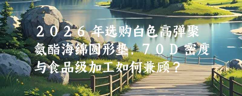 2026年选购白色高弹聚氨酯海绵圆形垫，70D密度与食品级加工如何兼顾？