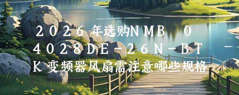 2026年选购NMB 04028DE-26N-BTK变频器风扇需注意哪些规格匹配？