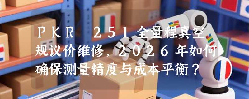 PKR 251全量程真空规议价维修，2026年如何确保测量精度与成本平衡？