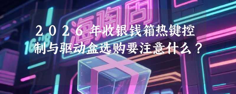 2026年收银钱箱热键控制与驱动盒选购要注意什么？
