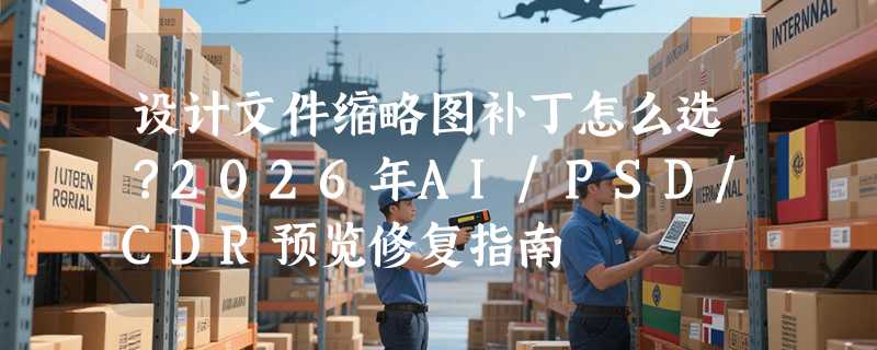设计文件缩略图补丁怎么选？2026年AI/PSD/CDR预览修复指南